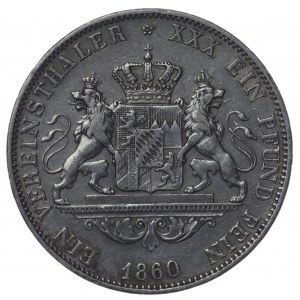 Germany, Bavaria, Maximilian II, thaler 1860, Munich