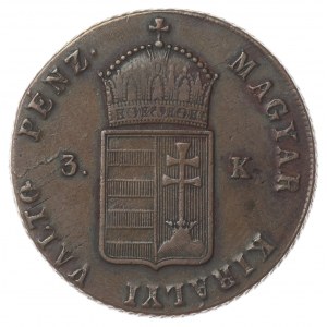 Węgry, Harom krajczar 1849, NB