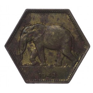 Belgian Congo, 2 francs 1943