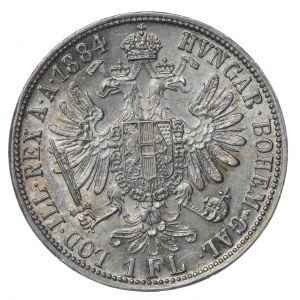 Austria, 1 florin 1884