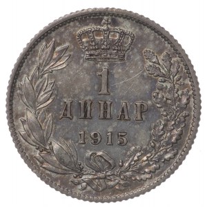 Serbia, 1 dinar 1915
