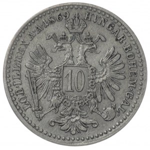 Österreich, 10 kreuzer 1869