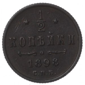 Rosja, 1/2 kopiejki 1898
