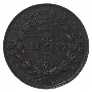 Wielka Brytania, Brytyjskie Borneo Północne, 1 cent 1887