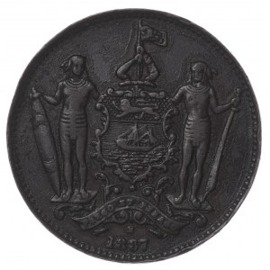 Wielka Brytania, Brytyjskie Borneo Północne, 1 cent 1887