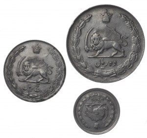Iran, 1,5,10 rials , Reza Pahlavi (1954 - 1965) - set of 3 pieces