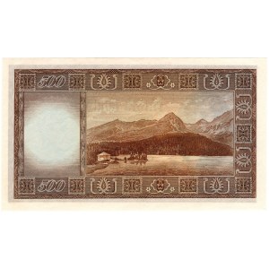 Czechosłowacja, 500 korun 1946 SPECIMEN
