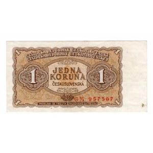 Czechoslovakia, 1 koruna 1953