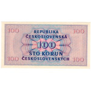 Cecoslovacchia, 100 corone 1945, SPECIMEN