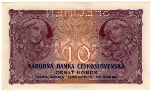Czechoslovakia, 10 korun 1927, SPECIMEN
