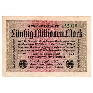 Allemagne, 50 millions de marks 1923