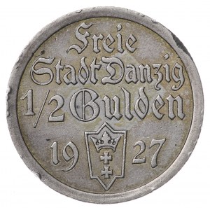 Gdańsk, 1/2 guldena 1927, Koga, Utrecht