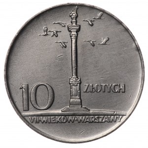 Polska, PRL, 10 złotych 1966, Mała Kolumna Zygmunta, Warszawa.