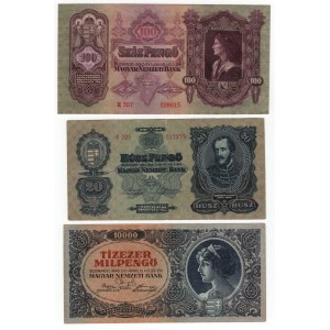 Hungary, set of 3 pieces