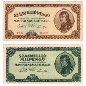 Węgry, 2 x 100 milionów pengo 1946