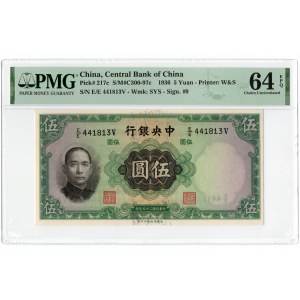China, 5 yuan 1936