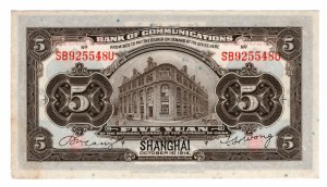 China, 5 yuan 1914