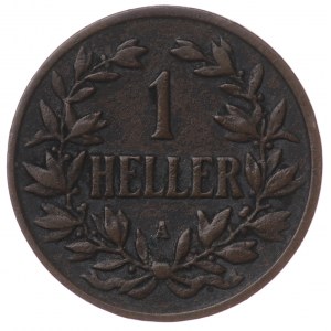 Nimecy, German East Africa, 1 heller 1906 A