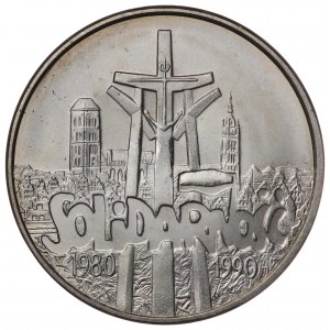 Poland, Third Republic, 100,000 zloty 1990 Solidarity, Type A