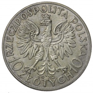 Polska, II RP, 10 złotych 1932 Głowa Kobiety, Londyn