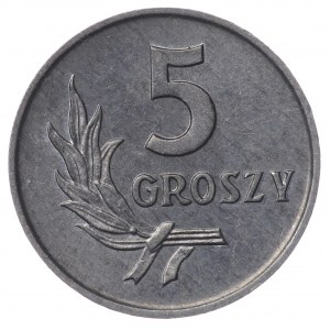 Polska, PRL, 5 groszy 1972