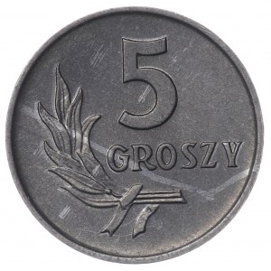Polska, PRL, 5 groszy 1963