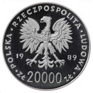Poland, communist Poland, 20,000 gold 1989, World Cup, Italy 1989