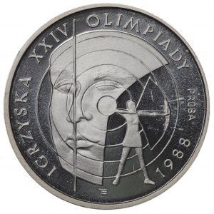 Poľsko, PRL, PRÓBA, 1 000 zlatých 1987 Hry XXIV. olympiády 1988