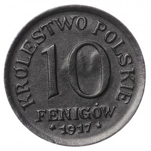 Kingdom of Poland, 10 fenig 1917 - minted