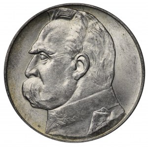 Poland, Second Republic, 10 zloty 1935, Pilsudski