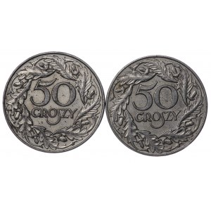Poland, People's Republic of Poland, 50 pennies 1938 - set of 2 pieces