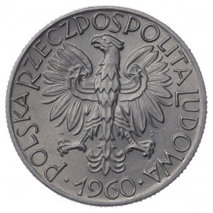 Polska, PRL, 5 złotych 1960, Rybak