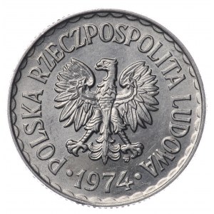 Polska, PRL, 1 złoty 1974