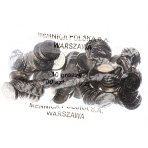 Woreczek menniczy, 100 x 10 groszy 2007