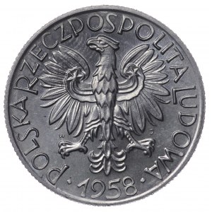 Poland, PRL, 5 zloty 1958 Rybak - BALWANEK