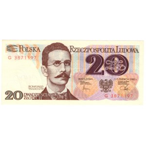 Polska, PRL, 20 złotych 1982, seria G