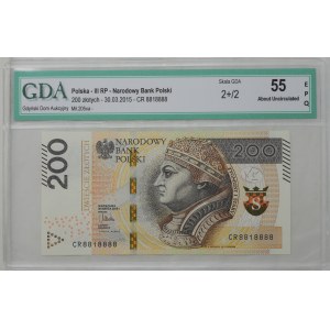 Polsko, III RP, 200 zlotých 2015, série CR
