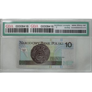 Polsko, III RP, 10 zlotých 1994, série AA
