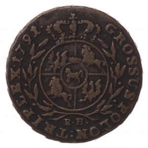 Poniatowski, Trojak 1791 EB, Warszawa