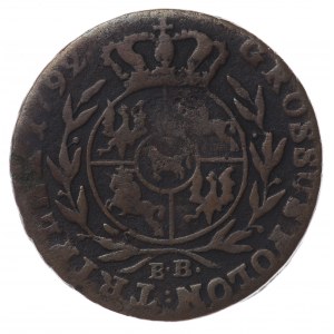 Poniatowski, Trojak 1792 EB, Warszawa