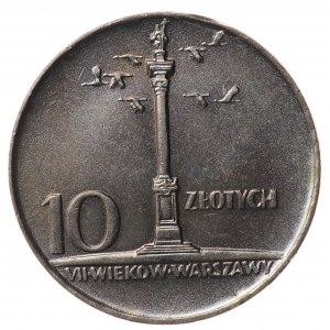 Polska, PRL, 10 złotych 1966, Mała Kolumna Zygmunta, Warszawa.
