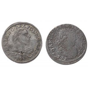 Jan III Sobieski, szóstak 1681/1682 TLB - zestaw 2 sztuk