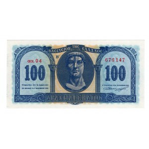 Grecja, 100 drachm 1953