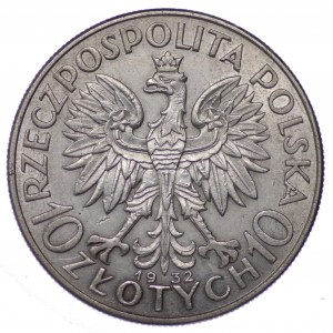 Poland, Second Republic, 10 zloty Head of a Woman 1932 BZM