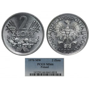 Polska, PRL, 2 złote 1970