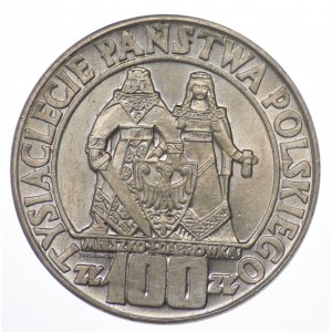Polska, PRL, 100 złotych Mieszko i Dąbrówka 1966