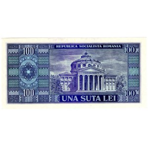 Rumunia, 100 lei 1966