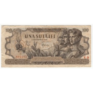 Romania, 100 lei 1947