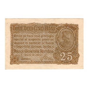 Rumunia, okupacja niemiecka, 25 bani (1917)
