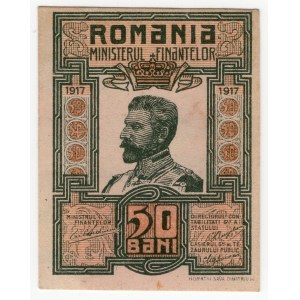 Rumunia, 50 bani 1917